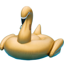 Flamingo Sun Swimming Barco flutuante brinquedo piscina inflável com suporte e decoração